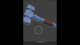 ICE HAMMER ROBLOX -  3D MODEL #blender #roblox  #blender3d #hdri #Fantasy
