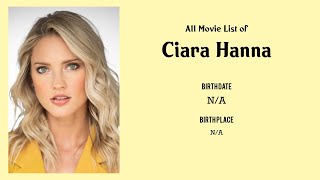 Ciara Hanna Movies list Ciara Hanna| Filmography of Ciara Hanna