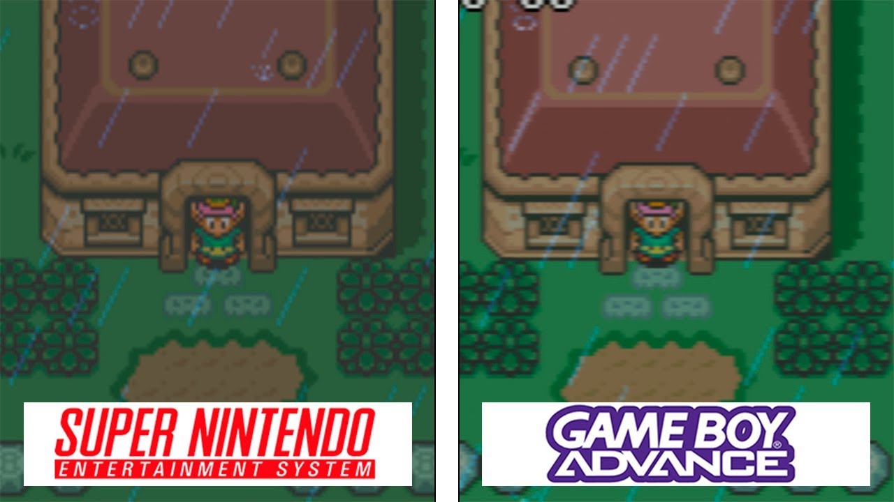 Zelda: A Link To The Past | Snes / Gba | Graphics Comparison - Youtube