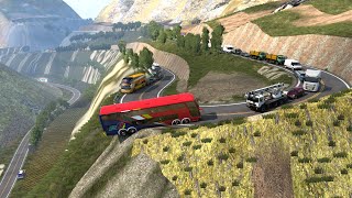 Deadliest Roads |Crazy Bus VS Dangerous Roads | Bus Nearly Falls off Cliff, Crossing Extremely  Hill