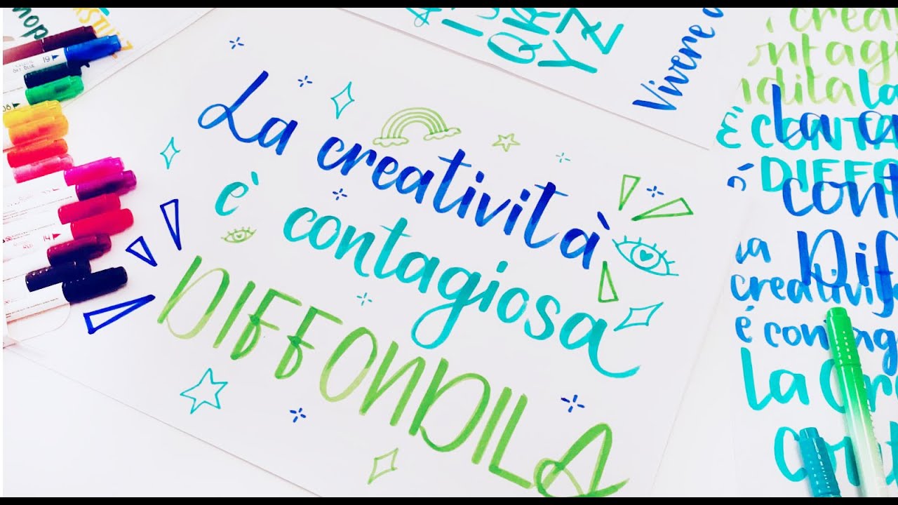 Lettering facile con le Brush Pen - Momarte