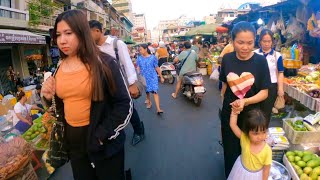 Walking tour at Phnom Penh City 2024 - Cambodian Daily Life