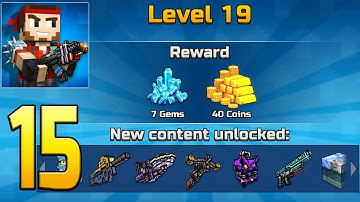 Pixel Gun 3D - Gameplay Walkthrough Part 15 - Level 18 & 19