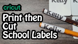 Print then Cut: Wrap Around Pen Labels | Cricut Tutorial