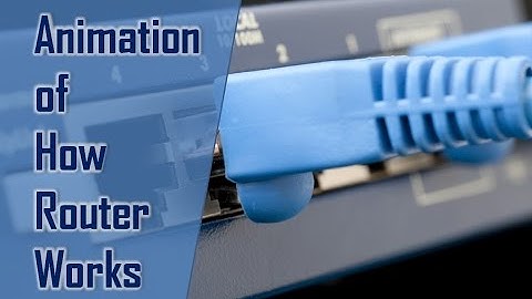 Animation of  Router working while Forwarding Packets in Networks