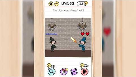 Brain Test Level 305 The blue wizard must win