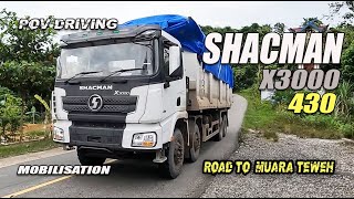 pov driving SHACMAN X3000 [mobilisation]