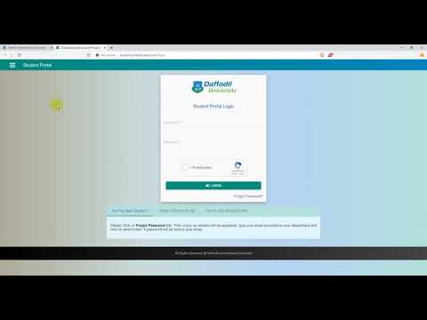 Student Portal Password Reset - Daffodil International University - DIU