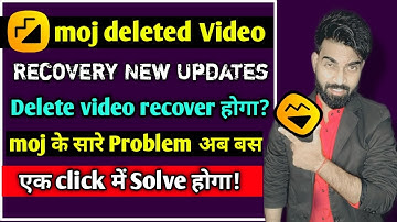 moj deleted video recovery new updates 2024 || moj के सारे problem ऐसे solve करे | Vj Thakur Tech