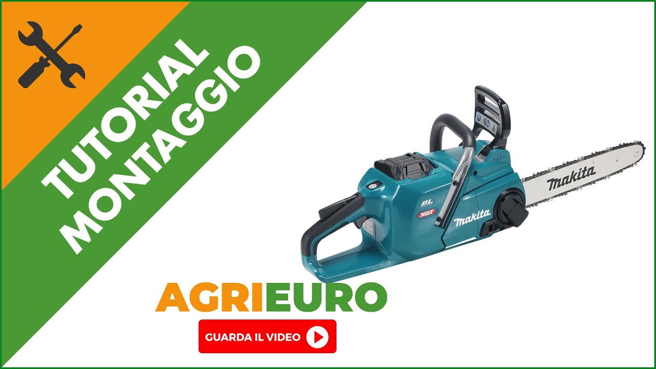 Elettrosega a batteria Makita UC015GZ: montaggio 