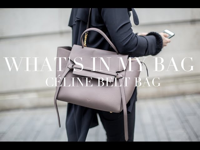 CELINE  Mini Belt Bag Review, What's In My Bag & Mod Shots 