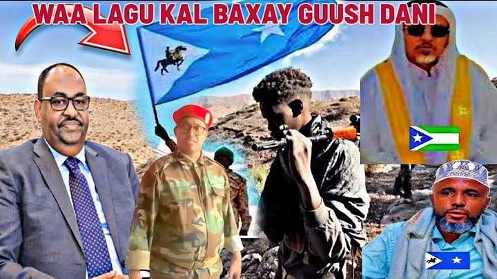 “DEG DEG CEEL BUH OO LAGAU KALA BAXAY IYO GUUSHA DANI IYO SULDAAN KA WARSANAGALI OO BAAJIYA