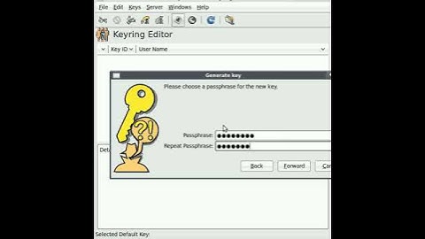 Howto (GPA) GNU Privacy Assistant - Create your first key