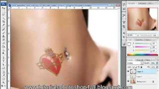 Photoshop tutorial | Видео урок по Фотошоп - Татуировка на теле Photoshop tutorial | Видео урок по Фотошоп - Татуировка на теле