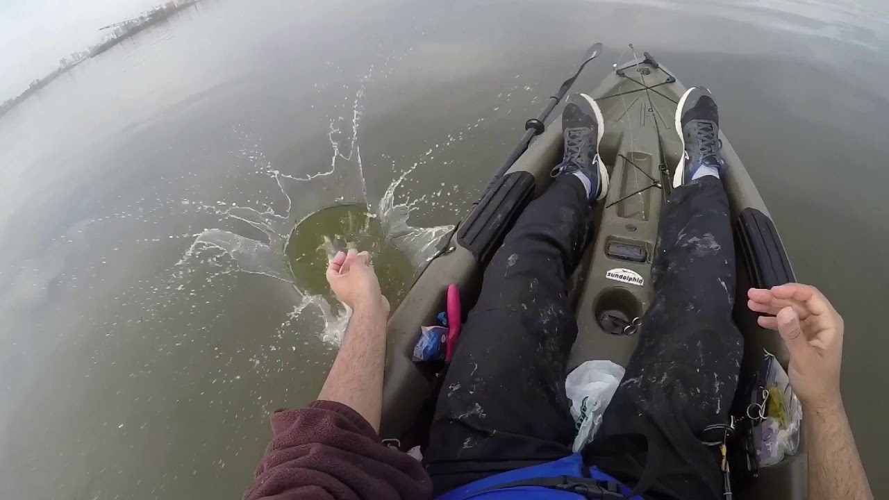 Kayak fishing for blue catfish in the winter. Tips and tricks YouTube