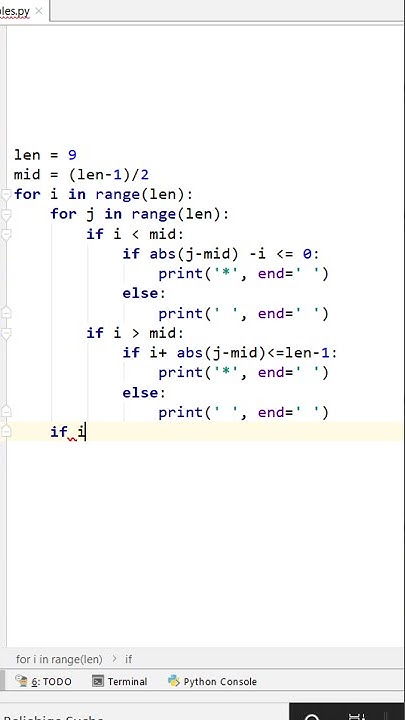 Print Diamond shape on console in Python #Shorts - YouTube