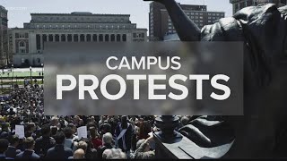 Police and pro-palestinian protesters clash at campuses across U.S.