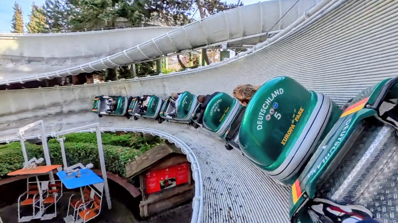 Schweizer Bobbahn ( Backrow Onride / POV ) [ Europa Park Rust 2026 ]