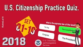 US Citizenship Practice Quiz (Set 1-10) screenshot 3