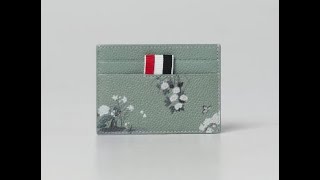 THOM BROWNE SINGLE CARDHOLDER In Seasonal Toile Print MAW020L L0003 345