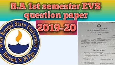#ba 1st sem evs question paper.#ba 1st sem evs question paper.#ba 1st sem evs question paper 2020