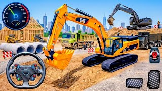 Real City Construction Simulator 3D - City Road Builder Excavator Trucks 2026 - Android Gameplay screenshot 2