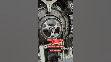 Germany company machine name TRUTZSCHLER carding machine model TC06 #maintenance #shortvideo #viral