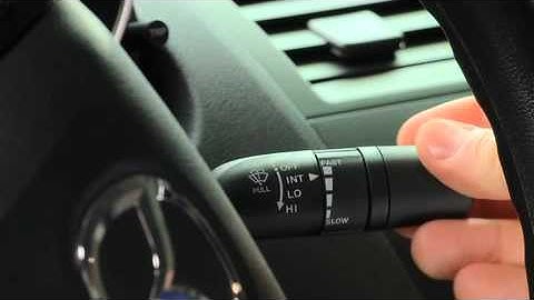 2011 - 2010 Mazda 3 Variable Wipers Washers Tutorial