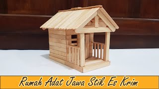 Membuat Miniatur Rumah Dari Stik Es Krim