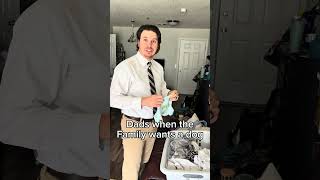 Dads right before they say yes to getting a family dog #newparents #dadjokes #familydog #shorts