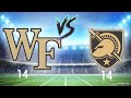 Army Black Knights vs. Wake Forest - Army ties it at 14