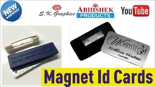 🧲 Magnetic Name ID Cards & Badges | AbhishekID.com