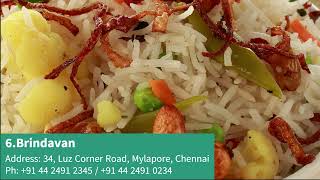 List of 10 Best Pure Veg Restaurants in Chennai