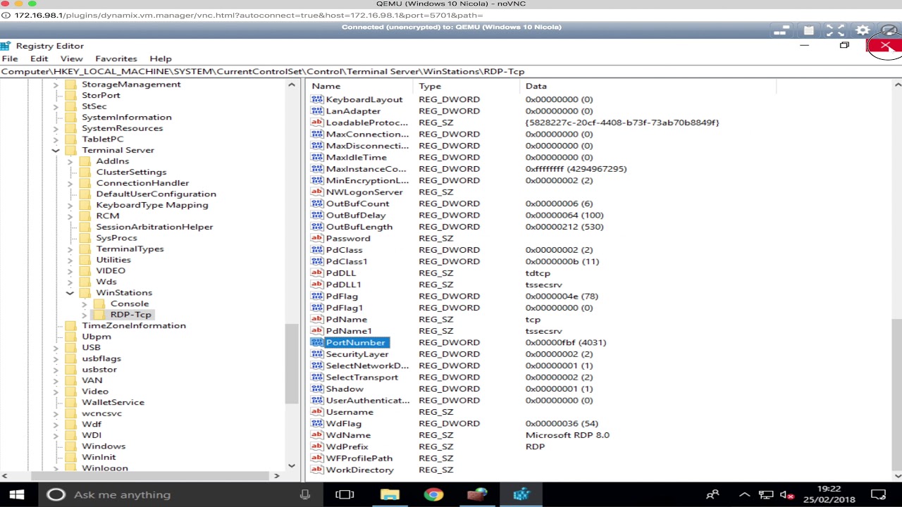 port remote desktop  2022 New  Thay đổi Cổng RDP Máy tính Từ xa trong Windows 10