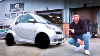 Restoring My CHEAP Brabus 451 Smart Car's Battered Wheels To Perfection!!!