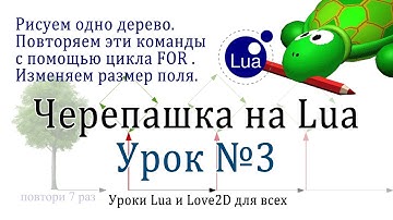 Исполнитель Черепашка на Lua Урок 3 ( повтори в цикле for )