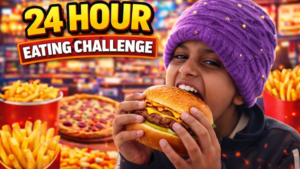 Eating junk food for 24 hours 😋