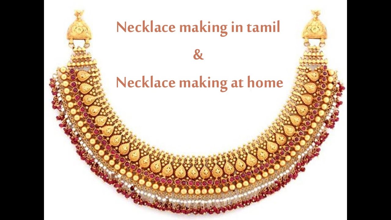 necklace making in tamil necklace making at home necklace making for beginners YouTube