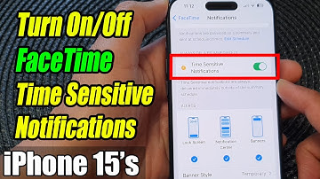 iPhone 15/15 Pro Max: How to Turn On/Off FaceTime Time Sensitive Notifications