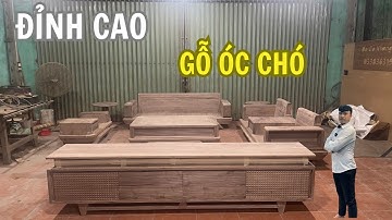 COMBO NỘI THẤT GỖ ÓC CHÓ: BÀN GHẾ SOFA GỖ ÓC CHÓ VÀ KỆ TIVI GỖ ÓC CHÓ | GỬI BÁC KHÁCH Ở VĨNH PHÚC
