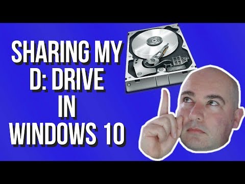 HOW TO SHARE A WHOLE DRIVE in Windows 10 - April 2018 Update