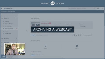 Tech Talk Clip // Be Careful When Archiving a Webcast!