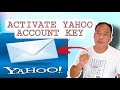 HOW TO ACTIVATE YAHOO ACCOUNT KEY