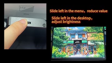 How to adjust screen brightness and color temperature (OSD menu)