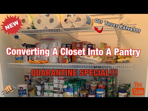 How we Turned a Coat Closet into a Functional, Organized Pantry