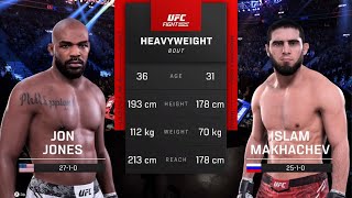 Jon Jones 🆚 Islam Makhachev - Openweight (Simulation on PS5 | UFC 5)