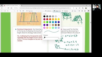 EnVision Math 6 Lesson 7-3: Areas of Trapezoids and Kites