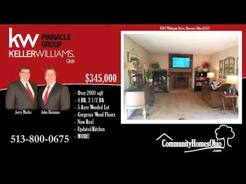 4 Bedroom Home for Sale on 5 Acre Wooded Lot 8581 Whitegate Dr, Morrow, OH home video tour