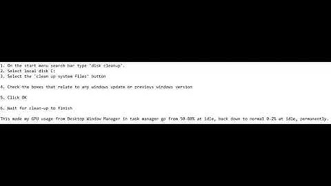 Desktop Window Manager GPU usage FIX dwm.exe