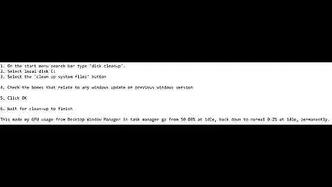Desktop Window Manager GPU usage FIX dwm.exe